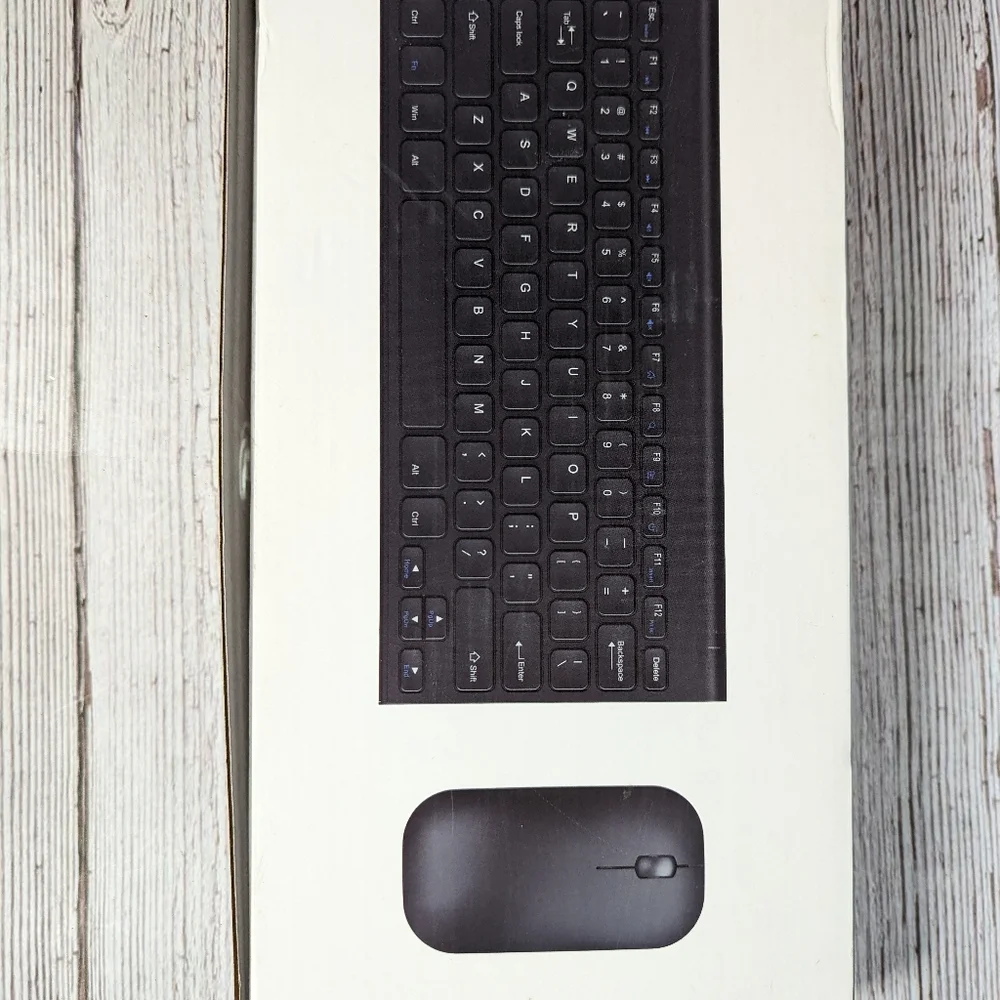 Seenda Wireless Keyboard And Mouse Combo Bluetooth WGJP-031B White/silver 280MAH